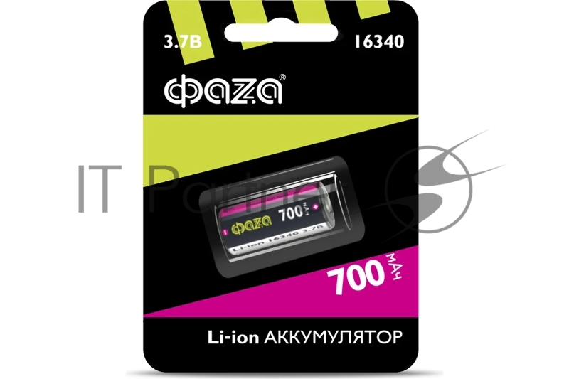Аккумулятор 16340 3.7В Li-Ion 700мА.ч без платы защиты BL-1 ФАZА 5039087