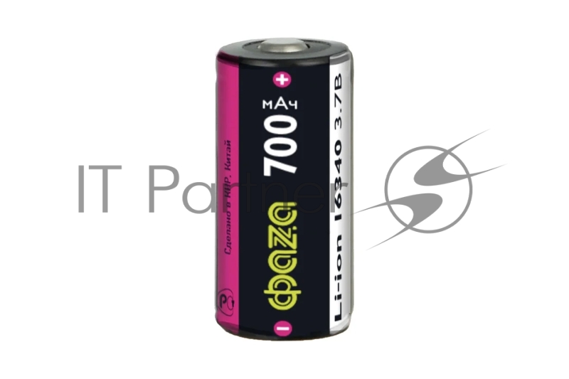 Аккумулятор 16340 3.7В Li-Ion 700мА.ч без платы защиты BL-1 ФАZА 5039087