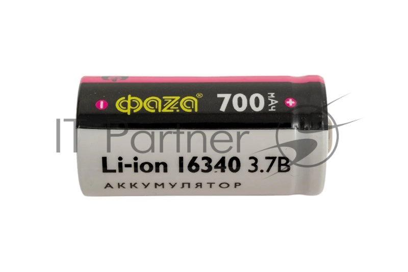 Аккумулятор 16340 3.7В Li-Ion 700мА.ч без платы защиты BL-1 ФАZА 5039087