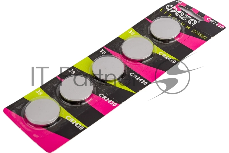 Элемент питания литиевый CR2430 3В BL-5 (блист.5шт) ФАZА 5027978