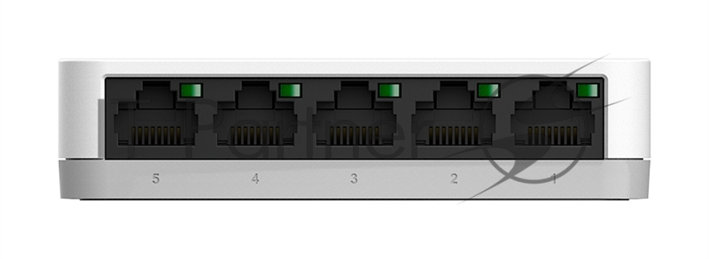 Неуправляемый коммутатор D-Link DGS-1005A/F1A с 5 портами 10/100/1000Base-T, функцией энергосбережения и поддержкой QoS