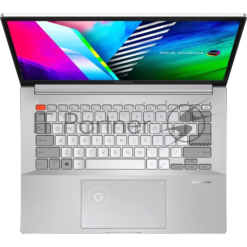 Ноутбук ASUS N7400PC Intel i7 11370H/16Gb/1Tb SSD/14.0 2.8K OLED Glossy/NVIDIA GeForce RTX 3050 4Gb GDDR6/Wi-Fi/No OS Cool Silver