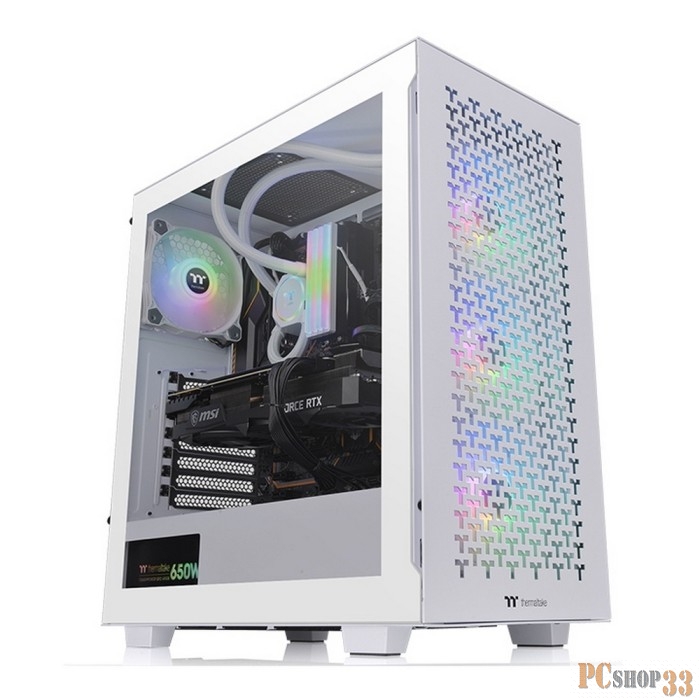 Корпус Thermaltake V350 TG ARGB AIR белый без БП ATX 2x120mm 2x140mm 2xUSB2.0 1xUSB3.0 audio bott PSU