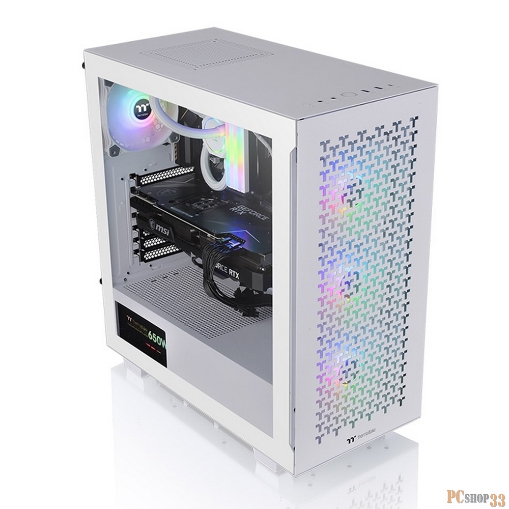 Корпус Thermaltake V350 TG ARGB AIR белый без БП ATX 2x120mm 2x140mm 2xUSB2.0 1xUSB3.0 audio bott PSU