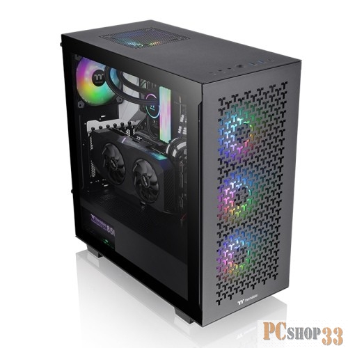 Корпус Thermaltake V350 TG ARGB AIR черный без БП ATX 2x120mm 2x140mm 2xUSB2.0 1xUSB3.0 audio bott PSU