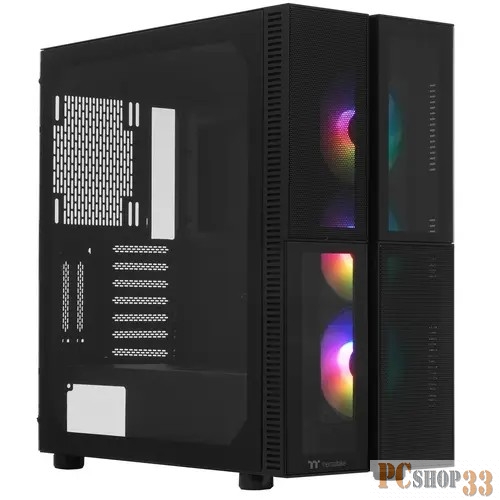 Корпус Thermaltake Versa T26 TG ARGB черный без БП ATX 5x120mm 4x140mm 2x200mm 2xUSB2.0 1xUSB3.0 audio bott PSU