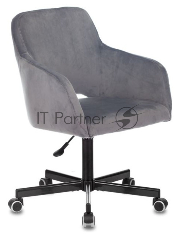 Кресло Бюрократ CH-380M серая жемчужина Italia 26 крестовина металл черный