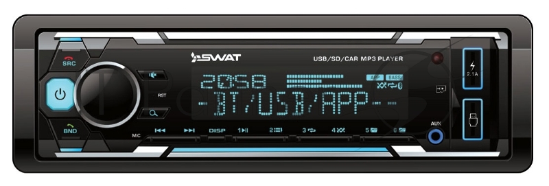 Автомагнитола Swat WX-2101UB 1DIN 4x50Вт