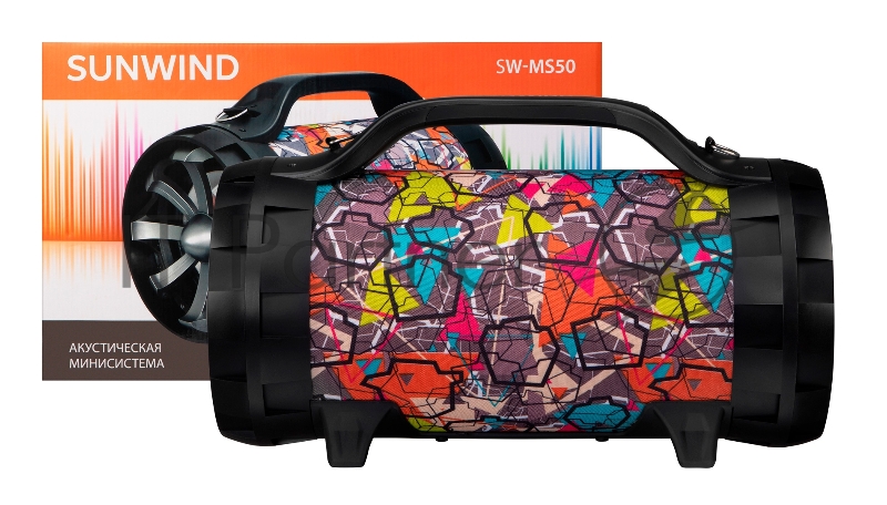 Минисистема SunWind SW-MS50 черный 45Вт FM USB BT SD/MMC