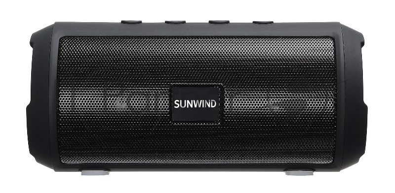 Колонка порт. SunWind SW-PS101 черный 10W 1.0 BT/USB 1200mAh