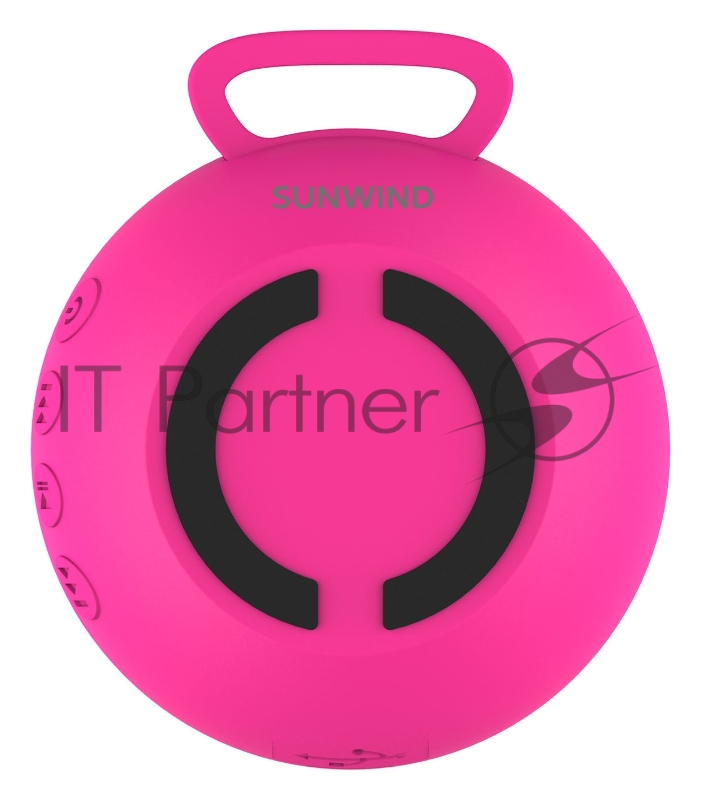 Колонка порт. SunWind SW-PS103 R розовый 3W 1.0 BT/3.5Jack 10м 400mAh