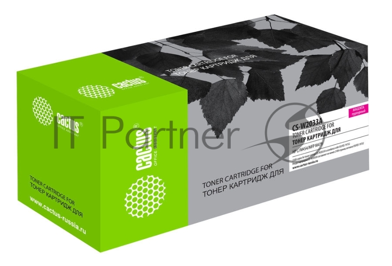 Картридж лазерный Cactus CS-W2033A пурпурный (2100стр.) для HP LJ M454/MFP M479