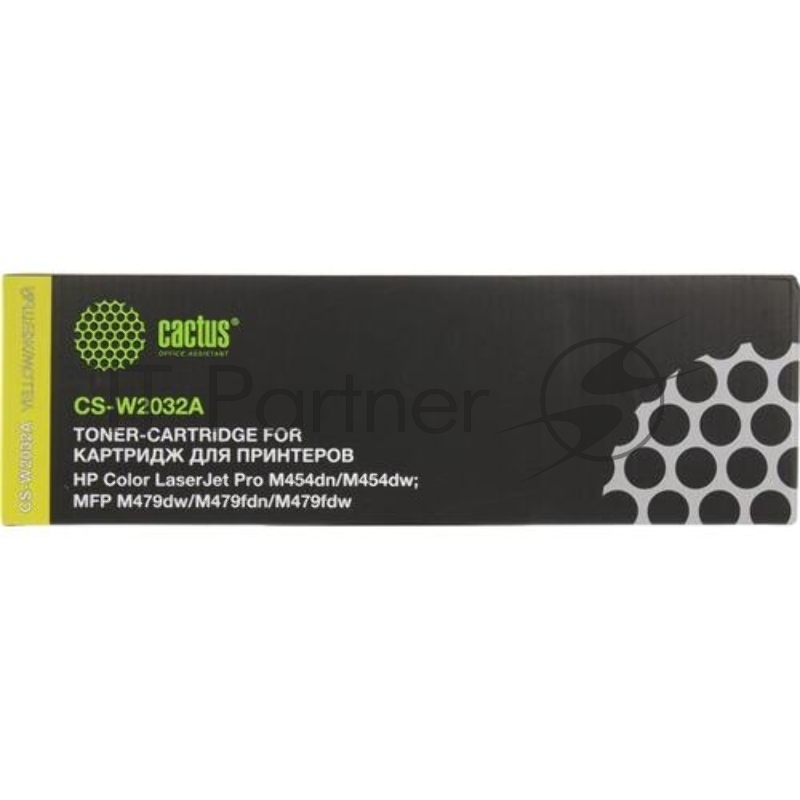 Картридж лазерный Cactus CS-W2032A желтый (2100стр.) для HP LJ M454/MFP M479