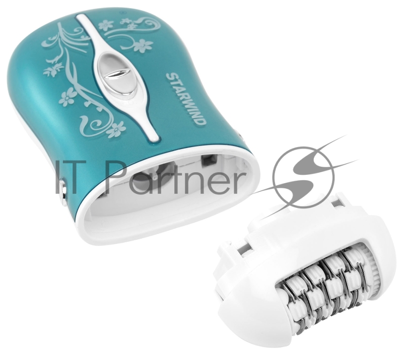Эпилятор Starwind SEP 6031 скор.:2 насад.:2 от аккум. голубой