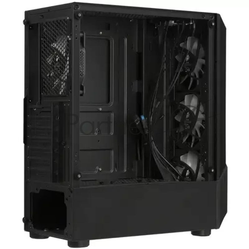 Корпус 1STPLAYER FIREROSE F3-A Black / ATX, TG / 4x120mm LED fans inc. / F3-A-BK-4F1