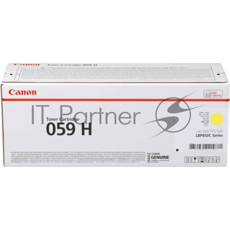 Картридж CANON 059H Y желтый, увеличенной емкости