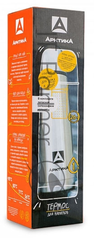Термос для напитков Арктика 101-1000С 1л. серебристый (101-1000С/SIL)