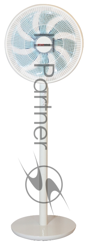 Вентилятор настольный/напольный Starwind SAF1231 50Вт скоростей:4 белый