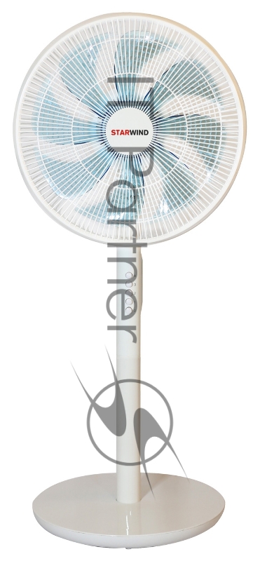 Вентилятор настольный/напольный Starwind SAF1231 50Вт скоростей:4 белый