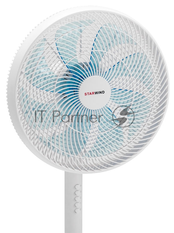 Вентилятор настольный/напольный Starwind SAF1231 50Вт скоростей:4 белый
