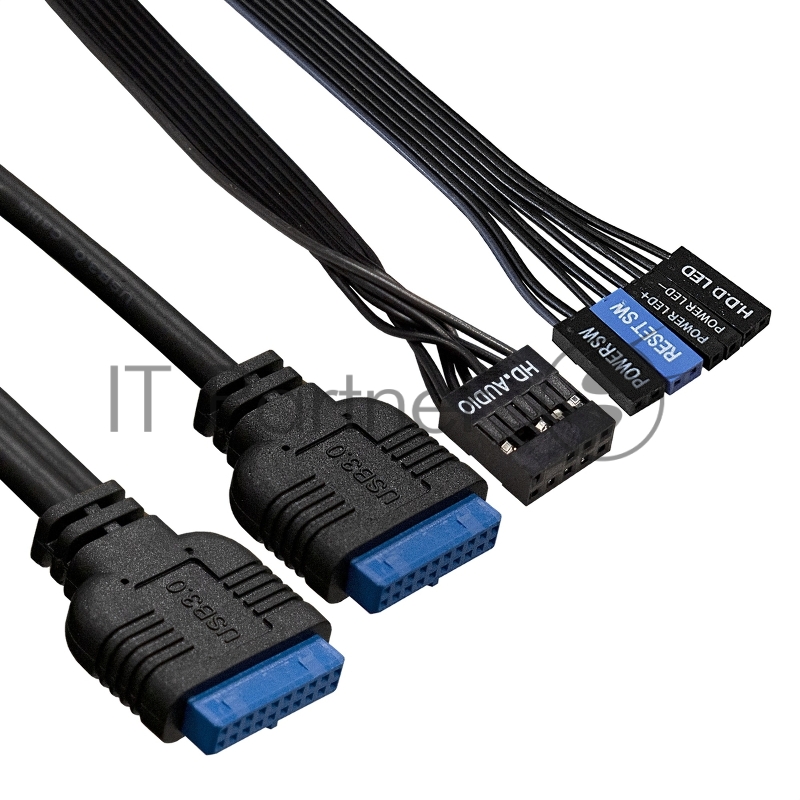 Exegate EX290191RUS Корпус Miditower ExeGate AA-442U3-AA400 (ATX, AA400 8 см, 3*USB3.0, аудио, черный)