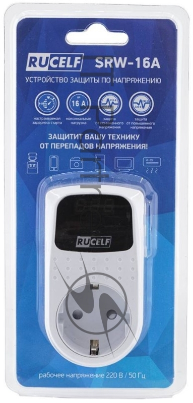 Стабилизатор напряжения Rucelf SRW-16A 3кВА однофазный белый