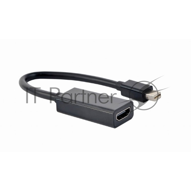 Переходник miniDisplayPort -> HDMI, Cablexpert A-mDPM-HDMIF4K-01, 4K, 20M/19F, кабель 15см, черный, пакет