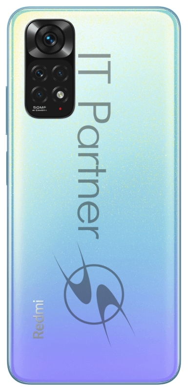 Смартфон Xiaomi Redmi Note 11 128Gb 4Gb голубой моноблок 3G 4G 2Sim 6.43 1080x2400 Android 11 50Mpix 802.11 a/b/g/n/ac NFC GPS GSM900/1800 GSM1900 TouchSc A-GPS microSD max1024Gb