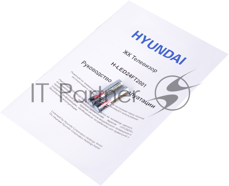 Телевизор LED Hyundai 24 H-LED24FT2001 черный HD READY 60Hz DVB-T DVB-T2 DVB-C DVB-S DVB-S2 USB (RUS)