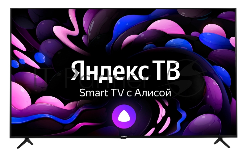 Телевизор LED Hyundai 65 H-LED65FU7003 Яндекс.ТВ черный Ultra HD 60Hz DVB-T DVB-T2 DVB-C DVB-S2 USB WiFi Smart TV (RUS)