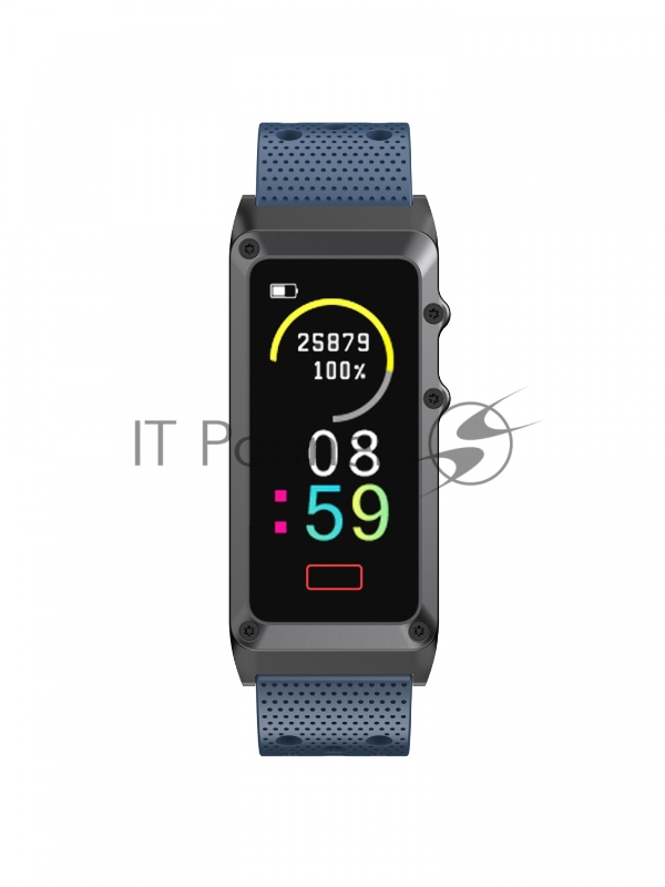 Смарт-браслет Digma Force A8 TFT корп.:черный/серый рем.:синий (A8BB)