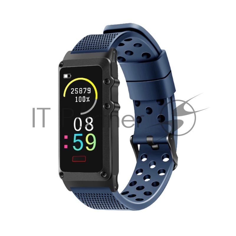 Смарт-браслет Digma Force A8 TFT корп.:черный/серый рем.:синий (A8BB)