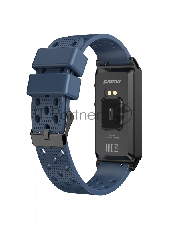 Смарт-браслет Digma Force A8 TFT корп.:черный/серый рем.:синий (A8BB)