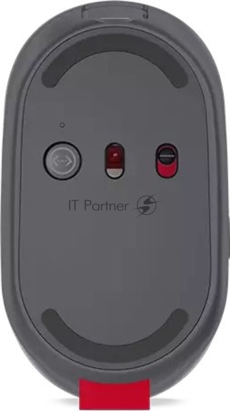 Мышь Lenovo Go серый оптическая (2400dpi) беспроводная USB-C для ноутбука (3but)