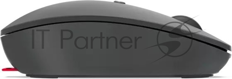 Мышь Lenovo Go серый оптическая (2400dpi) беспроводная USB-C для ноутбука (3but)