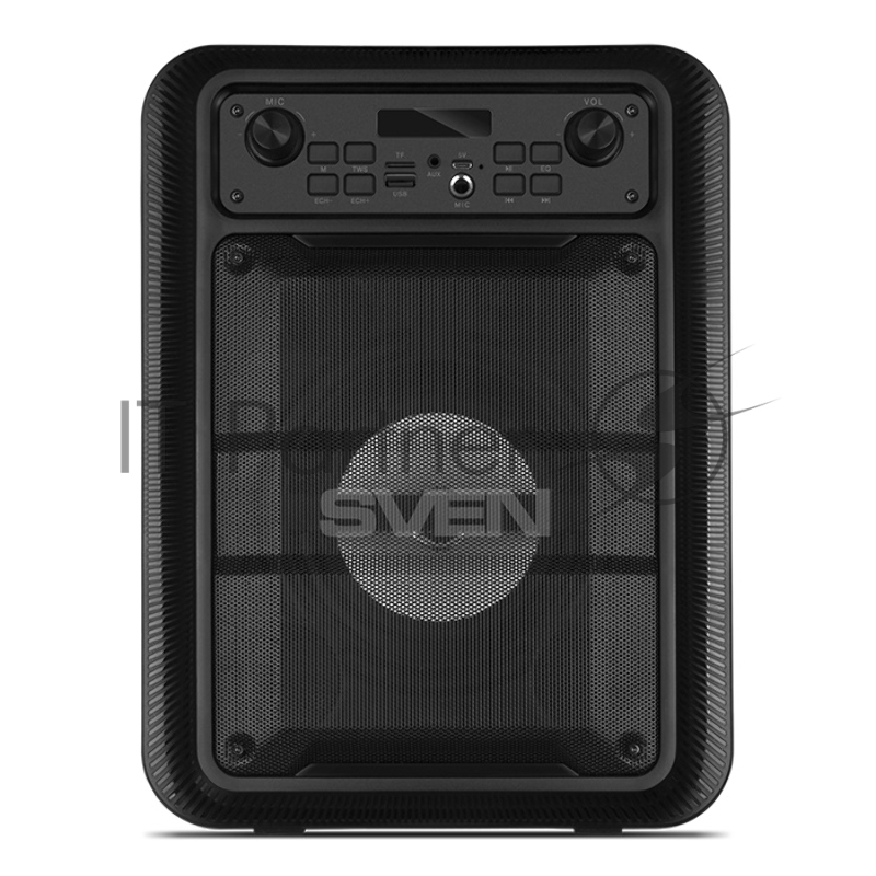 Мобильные колонки SVEN PS-400 1.0 чёрные (12W, mini Jack, USB, Bluetooth, FM, micro SD, подсветка, 1200 мA)