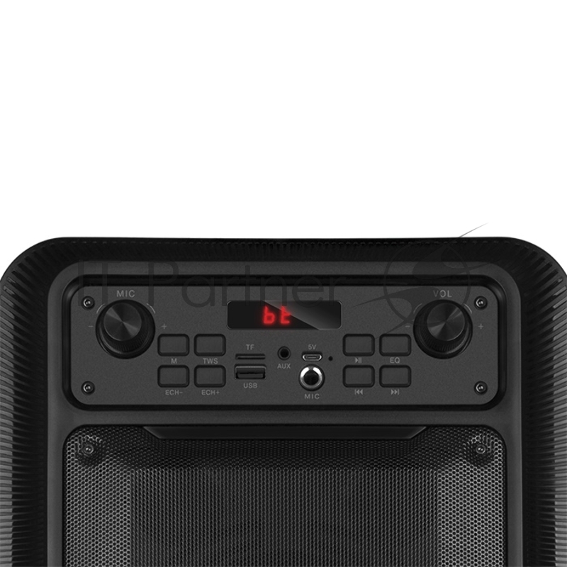 Мобильные колонки SVEN PS-400 1.0 чёрные (12W, mini Jack, USB, Bluetooth, FM, micro SD, подсветка, 1200 мA)