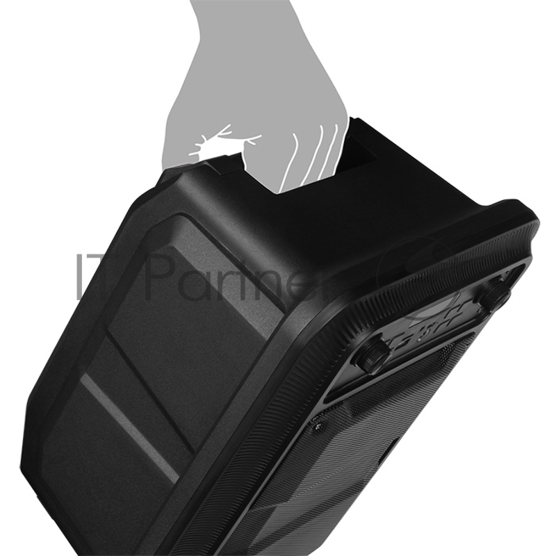 Мобильные колонки SVEN PS-400 1.0 чёрные (12W, mini Jack, USB, Bluetooth, FM, micro SD, подсветка, 1200 мA)