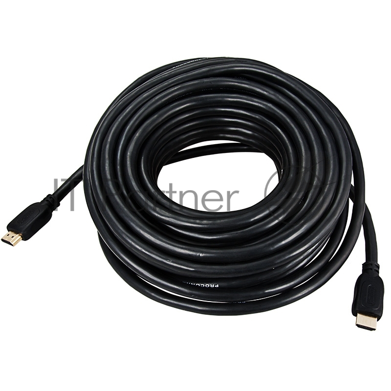 Кабель Proconnect (17-6210-6) Шнур HDMI - HDMI gold 20М с фильтрами (PE bag)