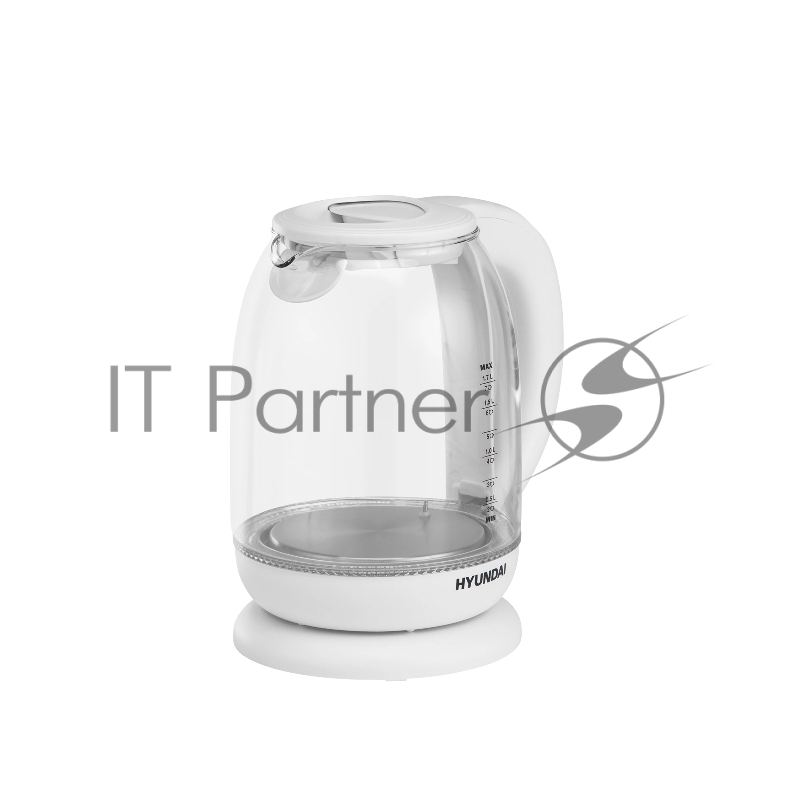 Чайник электрический Hyundai HYK-S3808 1.7л. 2200Вт белый (корпус: стекло)