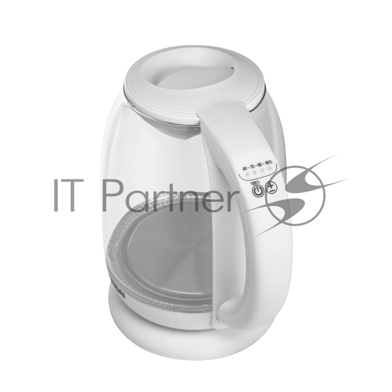 Чайник электрический Hyundai HYK-S3808 1.7л. 2200Вт белый (корпус: стекло)