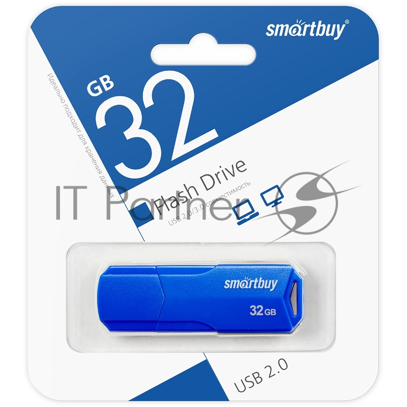 USB накопитель SmartBuy 32GB CLUE Blue (SB32GBCLU-BU)