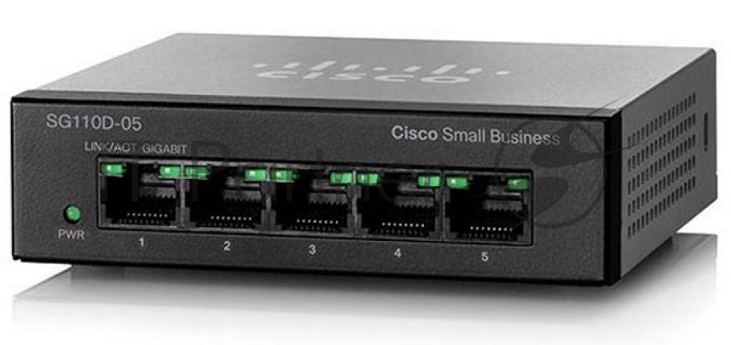 Сетевое оборудование Cisco SB SG110D-05-EU Коммутатор 5-портовый SG110D-05 5-Port Gigabit Desktop Switch