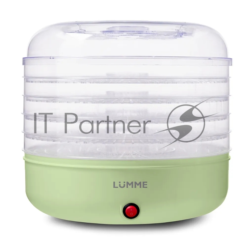 Сушилка для овощей и фруктов LUMME LFD-105PP зеленый нефрит 200W 5 съемных поддонов, объем 20л, подходит для сушки овощей, фруктов, орехов, приготовления вяленого мяса, рыбы