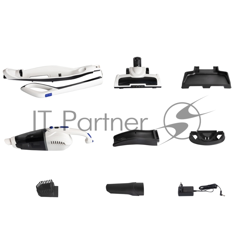 Вертикальный пылесос циклонного типа аккумуляторный Endever SkyClean VC-300, бело-черный, 4 шт,уп