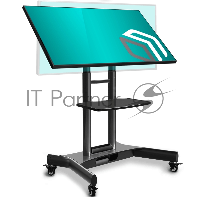 Cтойка для телевизора с кронштейном ONKRON 32-70, мобильная, чёрная TS1350