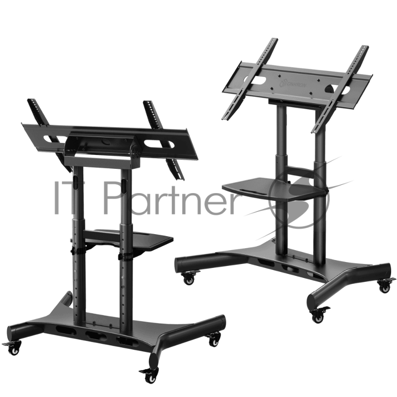 Cтойка для телевизора с кронштейном ONKRON 50-83, мобильная, чёрная TS1380