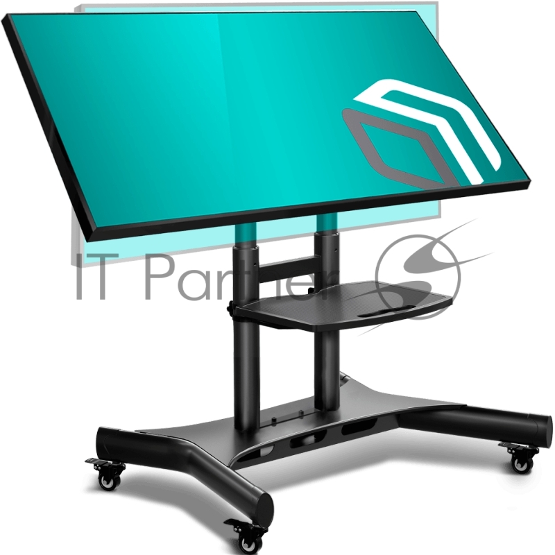 Cтойка для телевизора с кронштейном ONKRON 50-83, мобильная, чёрная TS1380