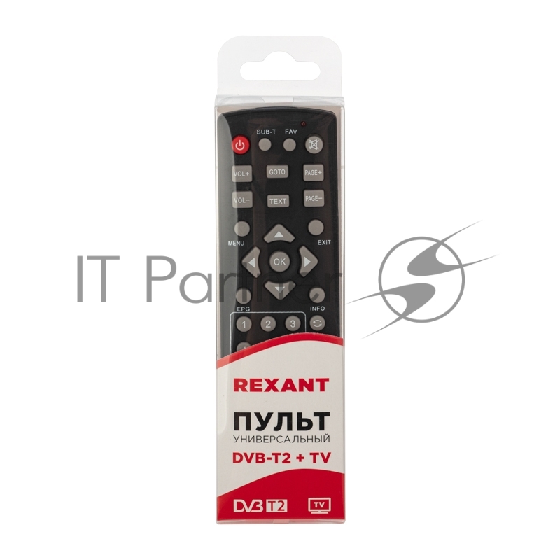 Универсальный пульт дистанционного управления REXANT для DVB-T2+TV