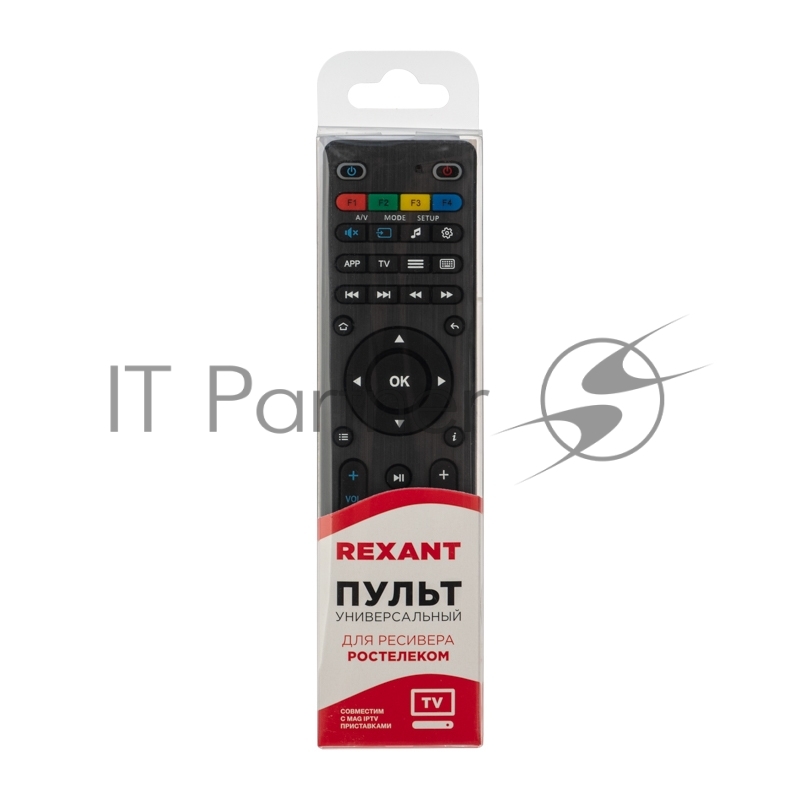 Универсальный пульт дистанционного управления REXANT для ресивера Ростелеком
